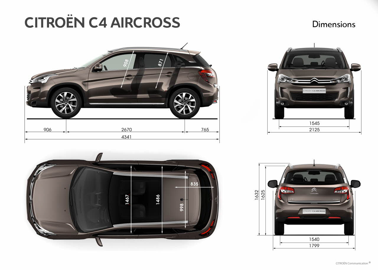 Клиренс ситроен. Ситроен с5 Aircross габариты.