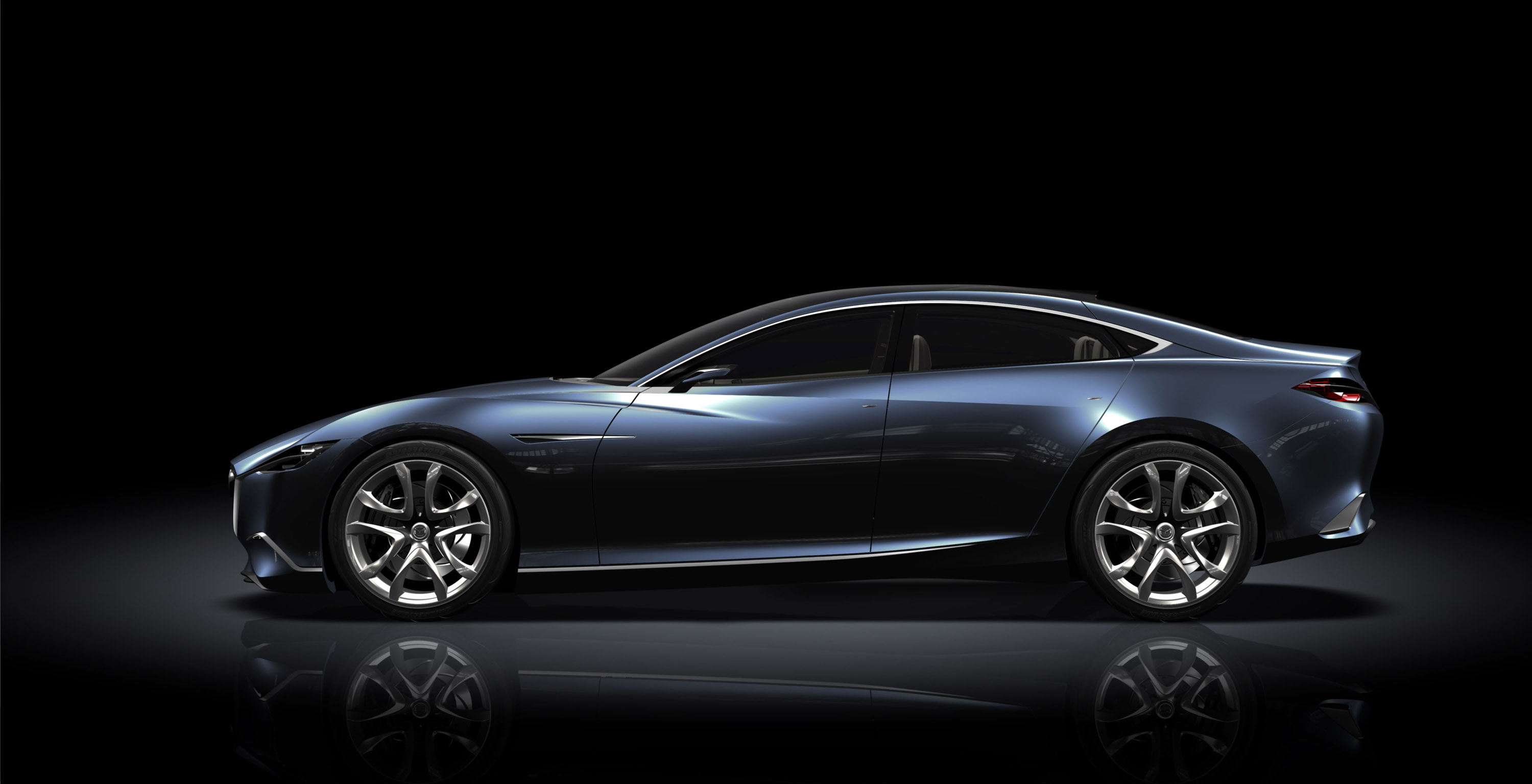 Авто на черном фоне. Mazda Shinari Concept 2011. Мазда Шинари 2019. 2019 Mazda 6 Coupe. Mazda Shinari Concept.